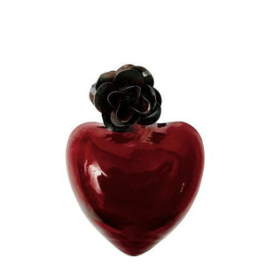 Jan Barboglio Corazon d'Melon Rojo Heartblessing ~ Red Glass Heart
