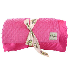 Load image into Gallery viewer, My Blankee Velour Dot Stroller Blanket (Multiple Colors)