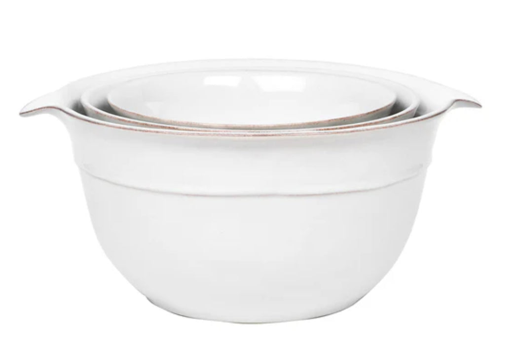 Puro Nesting Serving Bowl Set/3pc - Whitewash