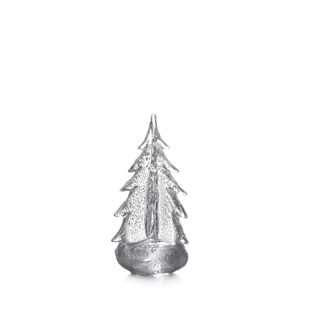 Simon Pearce Silver Leaf Evergreen Tree- 10inch