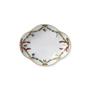 Star Fluted Christmas Dish, 22 cm