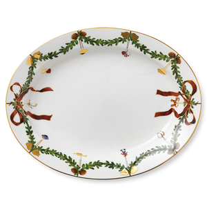 Star Fluted Christmas Dish, 37 cm