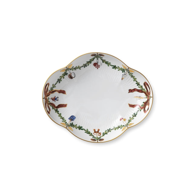 Star Fluted Christmas Dish, 22 cm