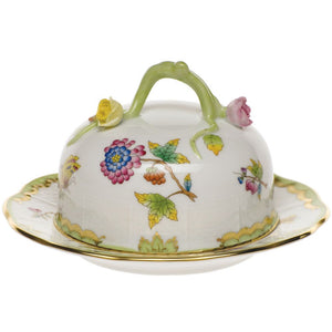 Herend Queen Victoria covered butter dish
