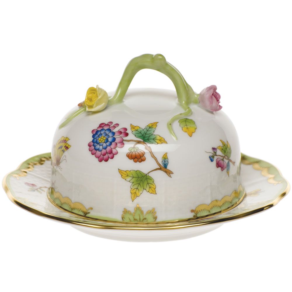 Herend Queen Victoria covered butter dish