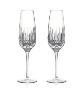 Waterford Lismore Diamond Essence Flute set of 2 with Engraving