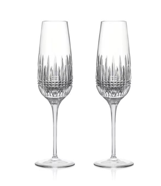 Waterford Lismore Tall Flute Set of 2