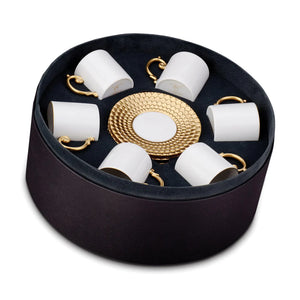 Aegean Espresso Cup + Saucer (Set of 6)
