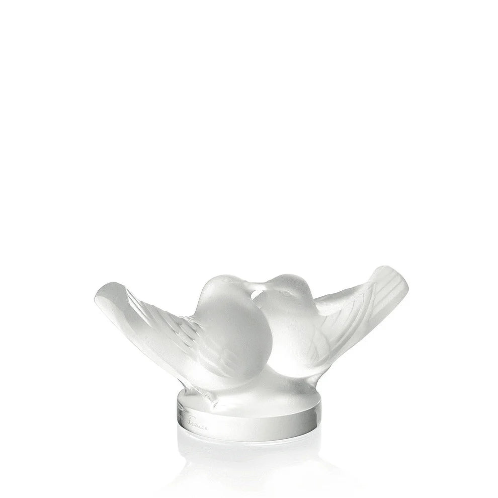 Lalique 2 Lovebirds Sculpture - Large