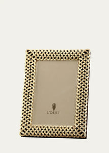 L'Objet Gold Braid 5" x 7" Picture Frame