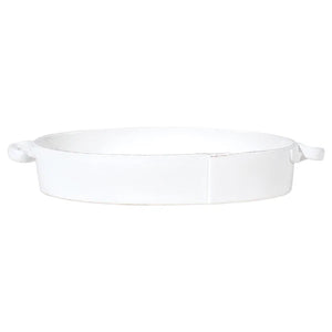 Vietri Lastra Handled Oval Baker