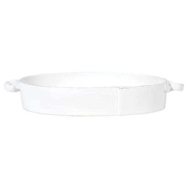 Vietri Lastra Handled Oval Baker