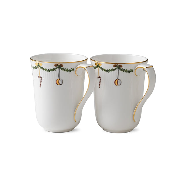 Star Fluted Christmas Cup, 36 cl, 2 pcs