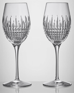 Lismore Diamond Essence Wine, 11.5oz, Set of 2