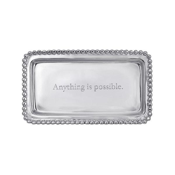 Mariposa ANYTHING IS POSSIBLE Beaded Tray