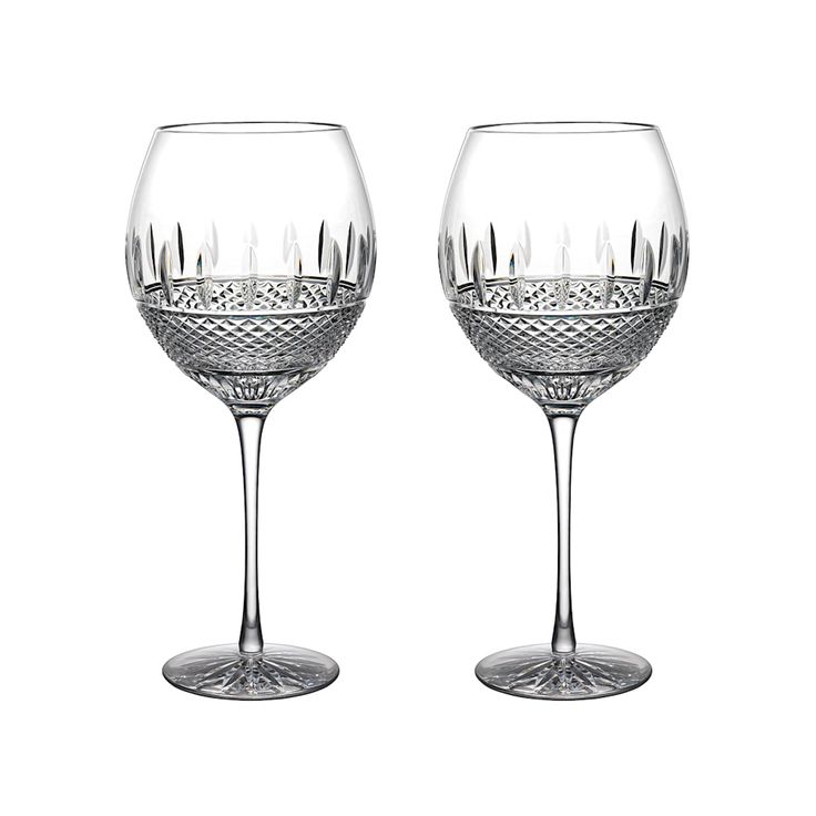 Waterford Irish Lace Red Wine set of 2 glass