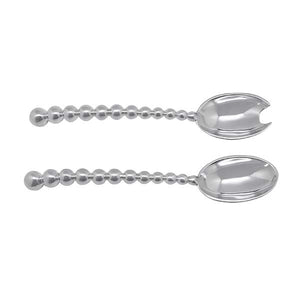 Mariposa Pearled Large Salad Servers