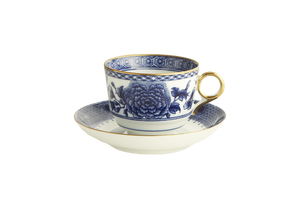 Mottahedeh Imperial Blue Tea Cup & Saucer Set