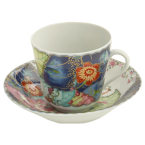 Mottahedeh Tobacco Leaf Tea Cup and Saucer