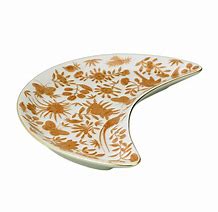 Mottahedeh Sacred Bird & Butterfly Crescent Salad Plate