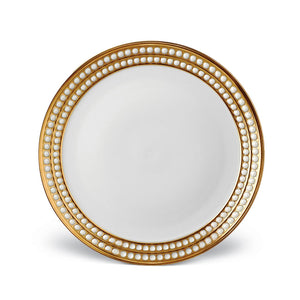 L 'Objet Perlee Gold Dinner Plate