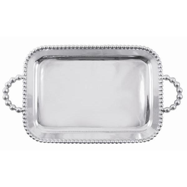 Mariposa Pearled Service Tray, Large