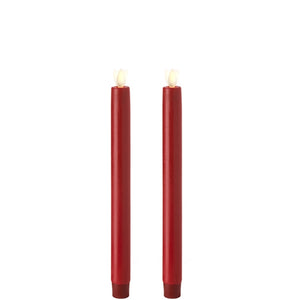 Moving Flame Taper, Red, 1x10 1/2