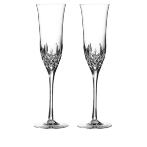 Waterford Lismore Essence Champagne Flute, Pair