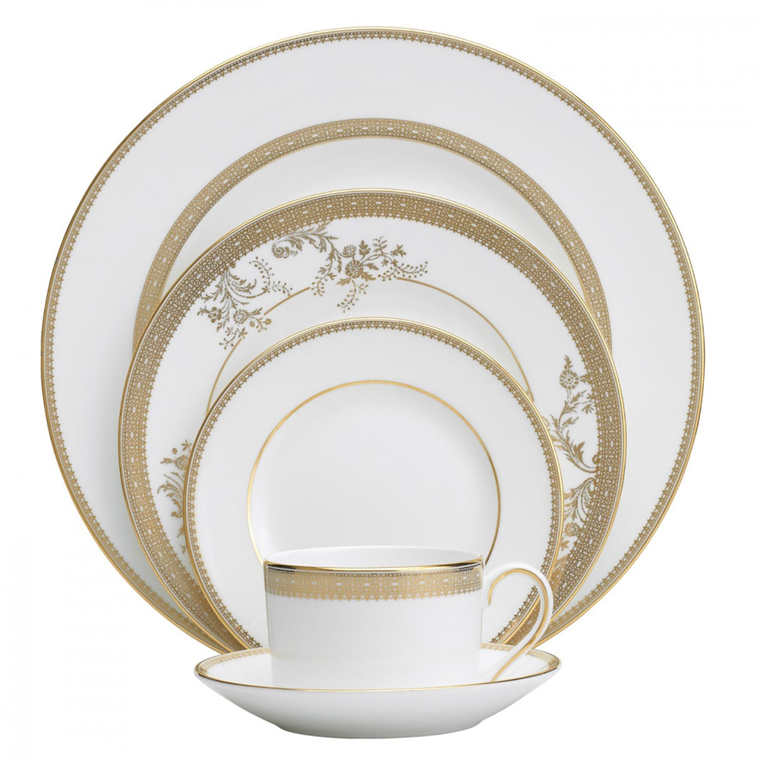 Wedgwood Vera Lace Gold 5-Piece Place Setting
