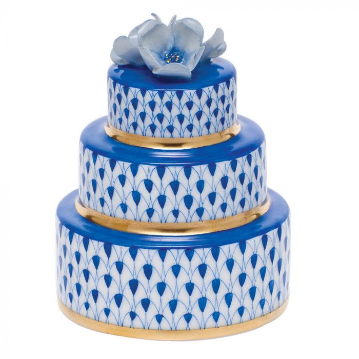 Herend Wedding Cake, Blue Sapphire