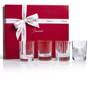 Baccarat Four Elements Double Old Fashion Tumblers, Boxed Set of 4