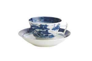 Mottahedeh Blue Canton Cup & Saucer