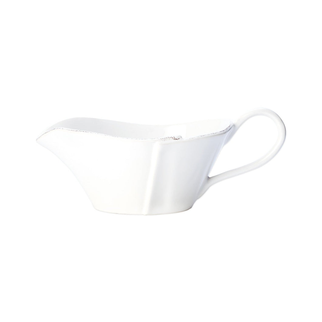 Vietri Lastra White Gravy Boat