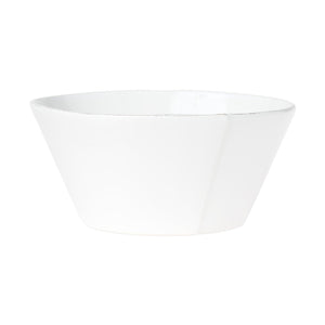 Vietri Lastra White Large Stacking Serving Bowl