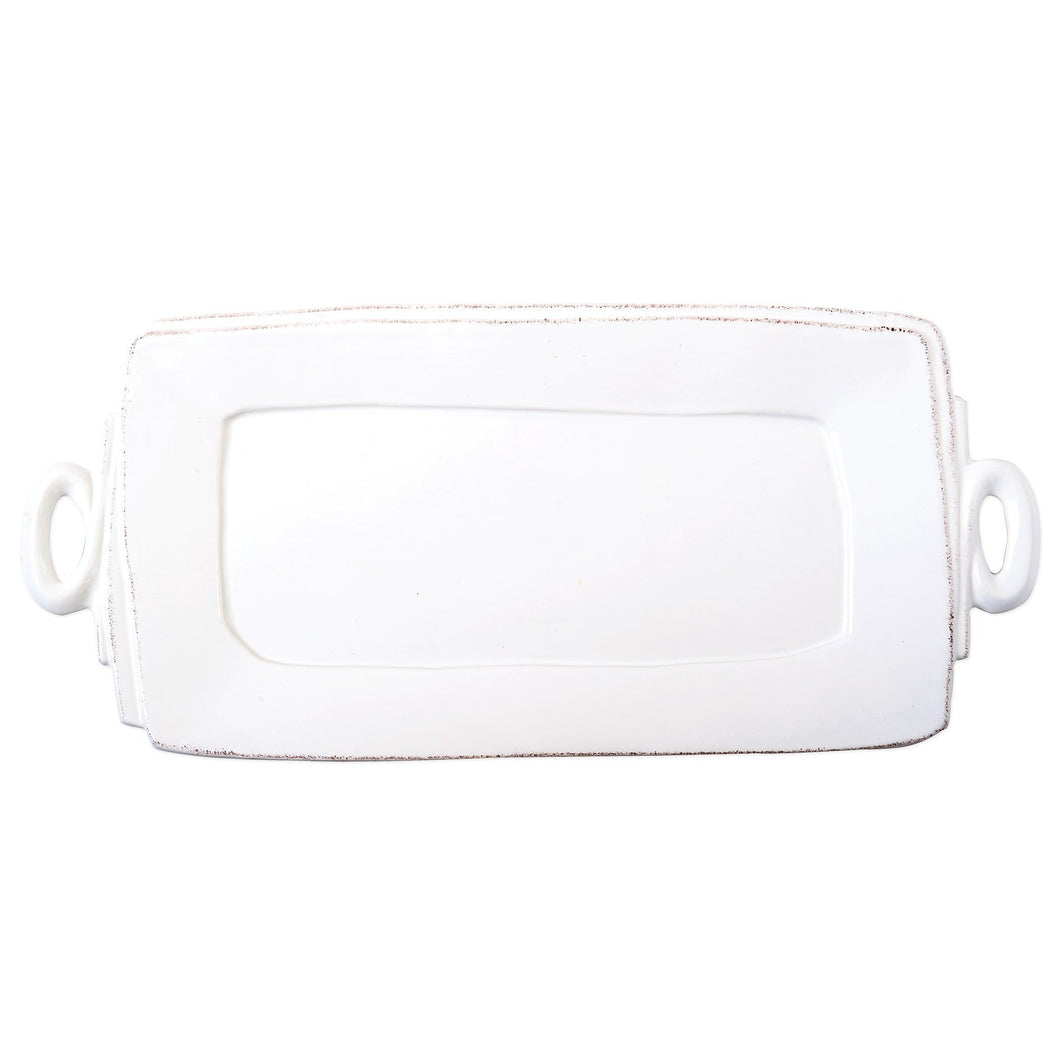 Vietri Lastra Handled Rectangular Platter
