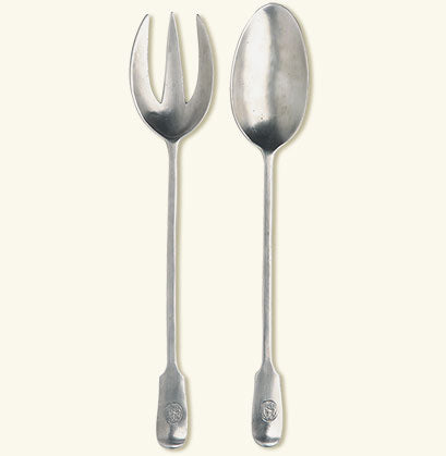 Match Antique Serving Fork and Spoon set