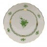 Herend Chinese Boquet Green Dinner Plate
