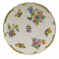 Herend Queen Victoria Green Dinner Plate